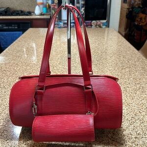 Authentic Preloved LV Epi Papillon with Mini Pochette